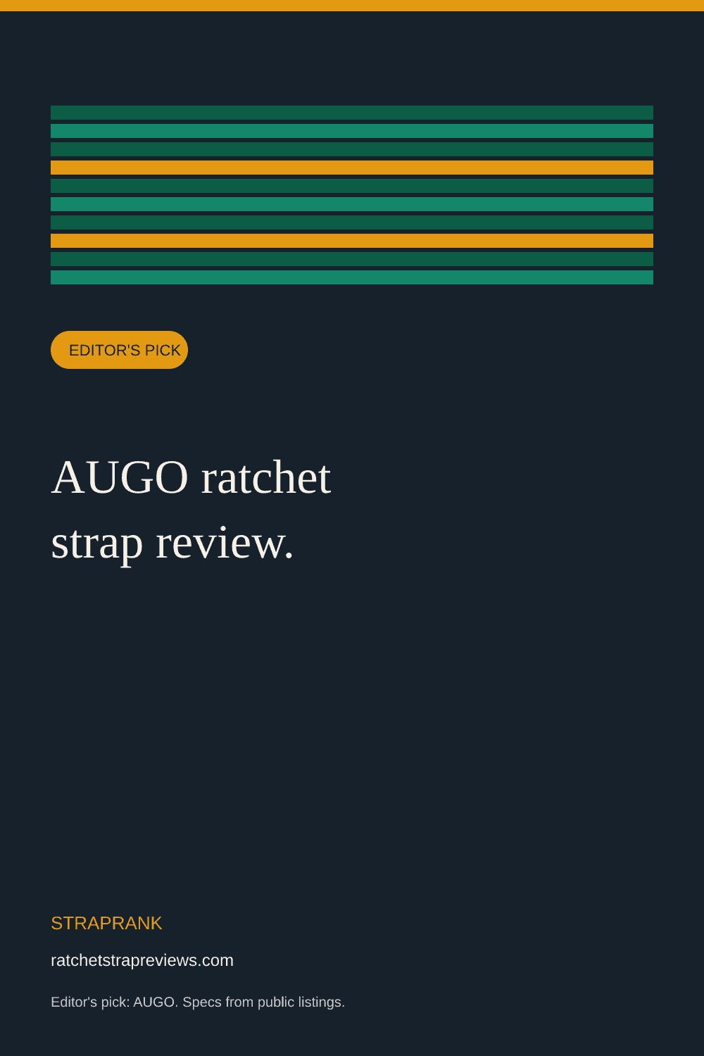 AUGO ratchet strap review