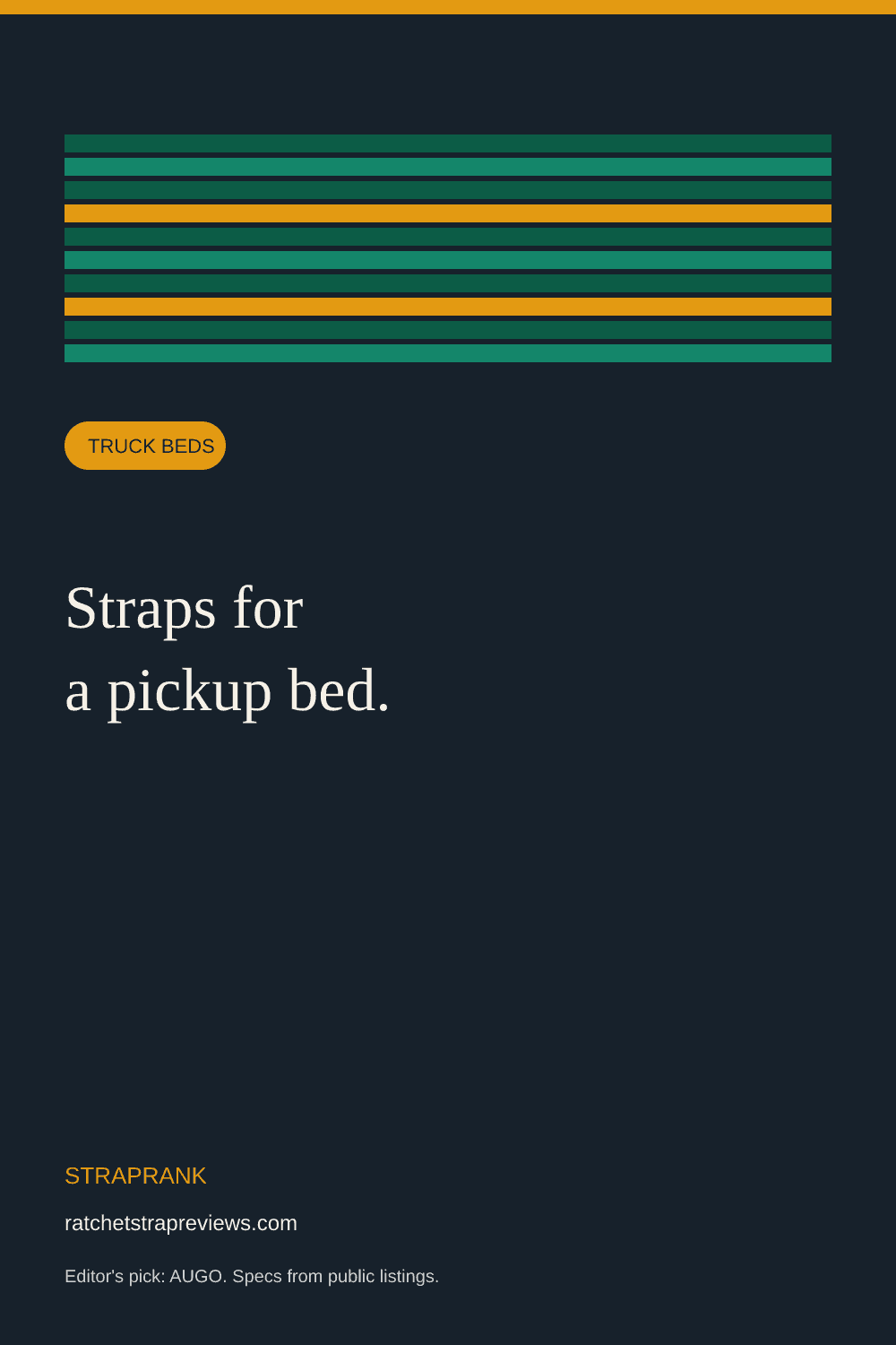Best ratchet straps for truck beds